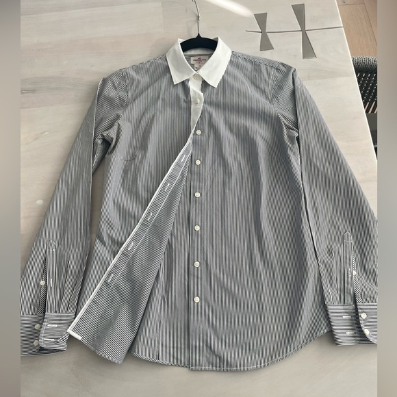 J. Crew Black and White Dress Shirt - Picture 5 of 7